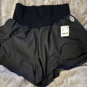 FP Movement Carpe Diem Shorts Lightweight Moisture-Wicking Elastic Waistband